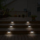 Frendorf | 4-Teilig: Solarzaun-Außenlichter