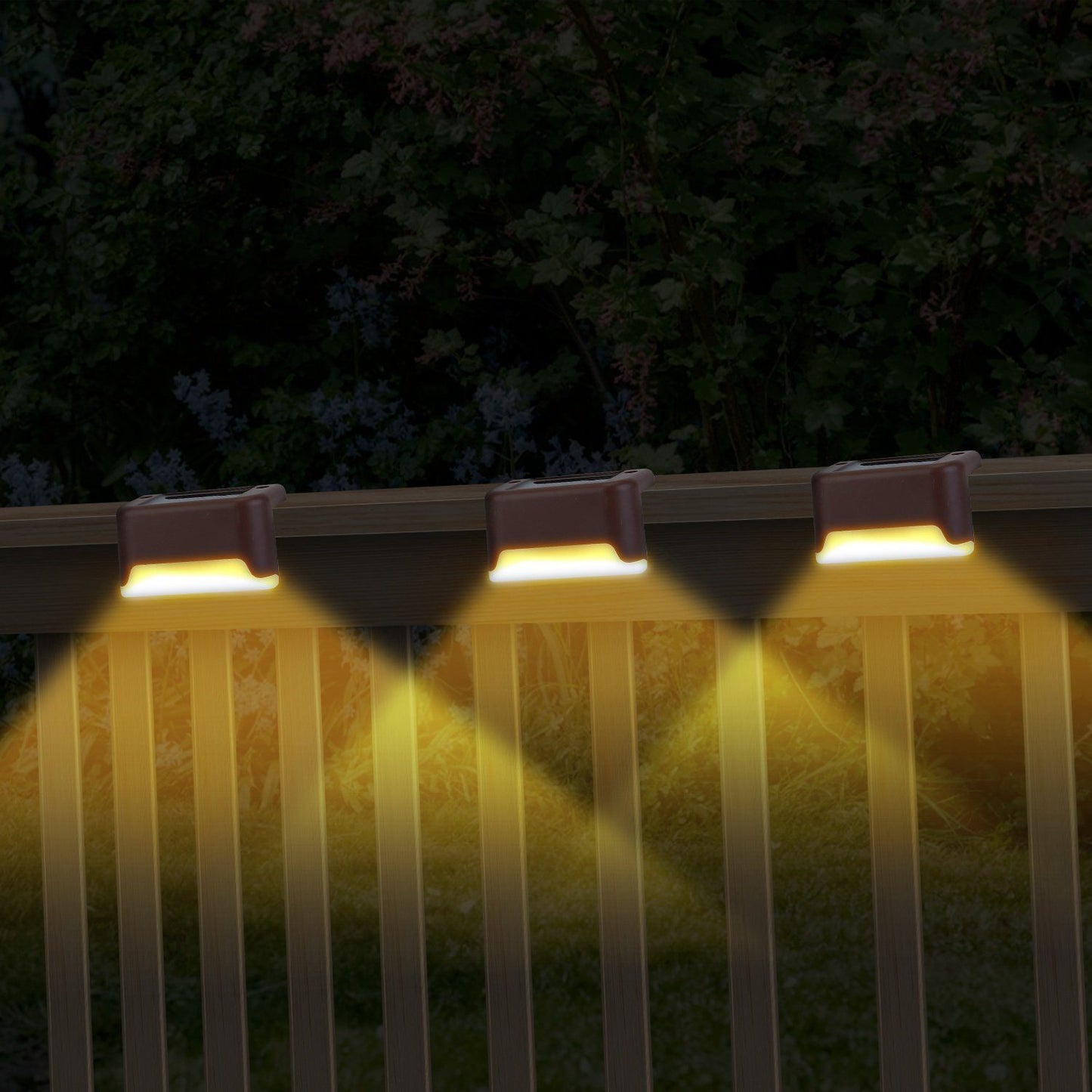 Frendorf | 4-teilige: Solarbetriebenes LED-Stufenlicht