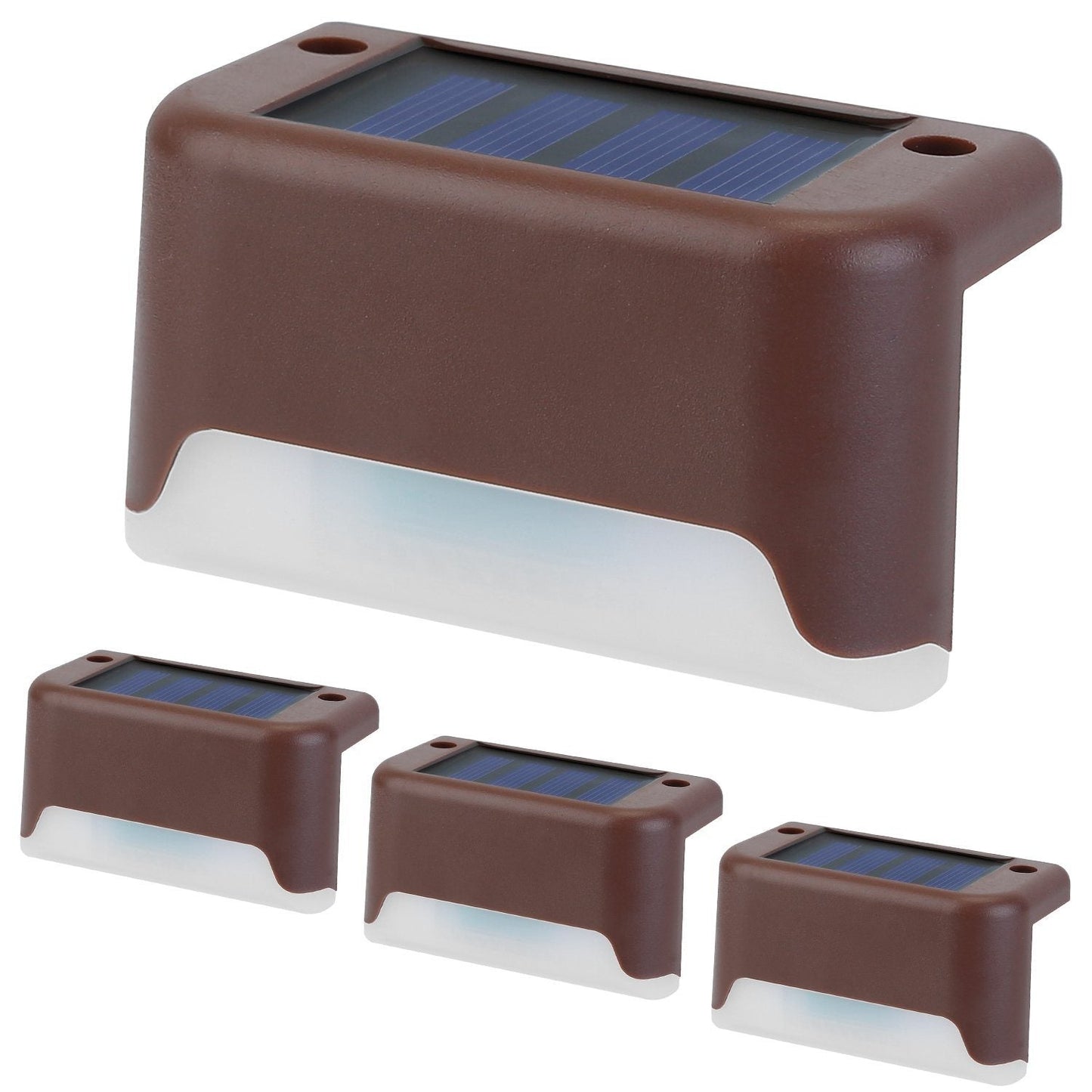 Frendorf | 4-teilige: Solarbetriebenes LED-Stufenlicht