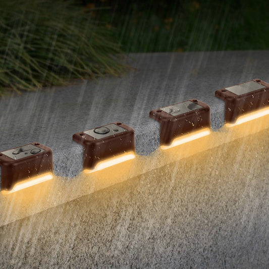 Frendorf | 4-teilige: Solarbetriebenes LED-Stufenlicht