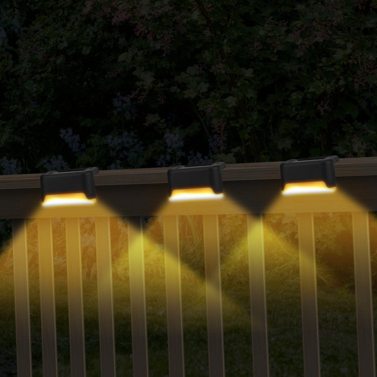 Frendorf | 4-teilige: Solarbetriebenes LED-Stufenlicht
