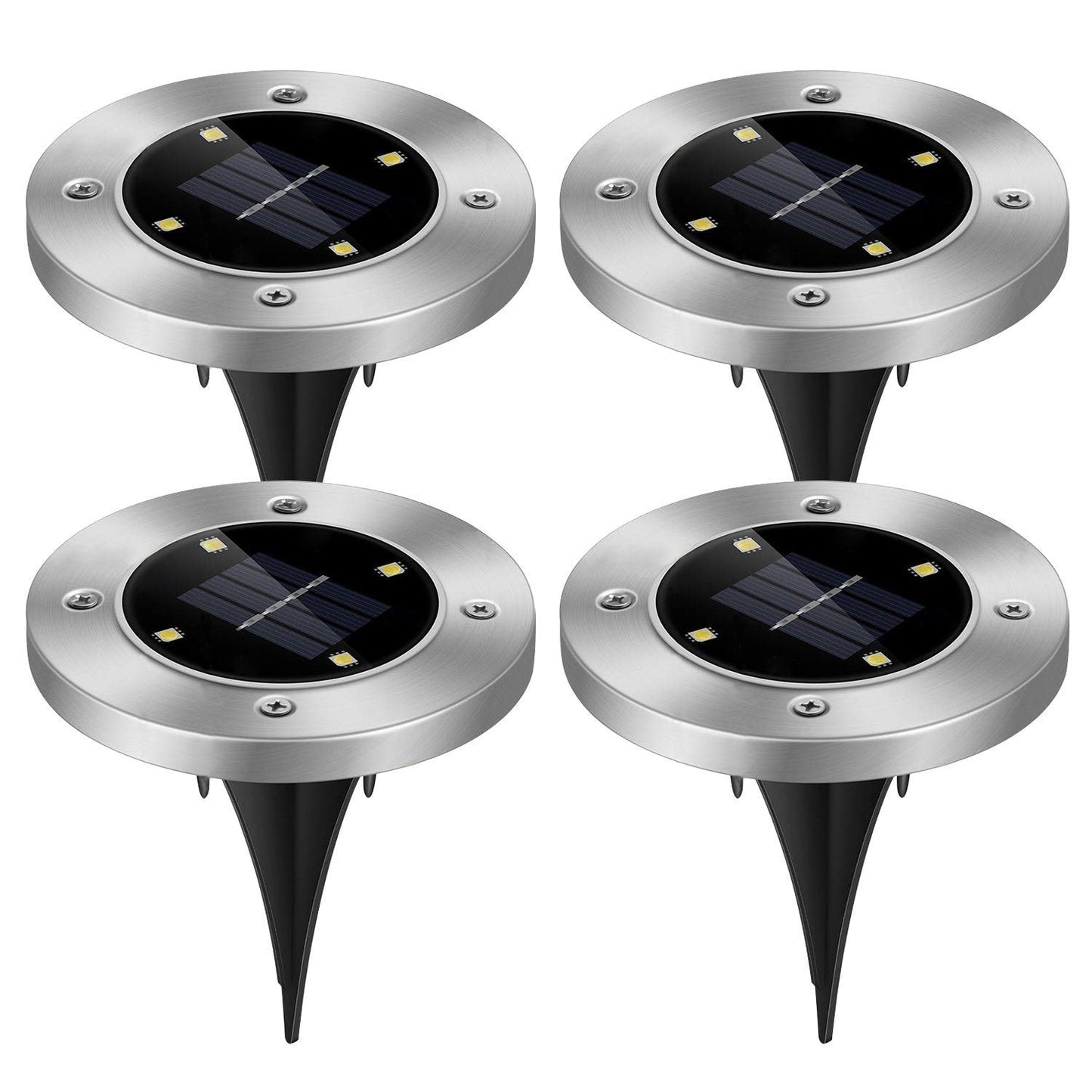 Frendorf | 4-Teilig: Solar wasserdichtes Bodenscheinwerfer