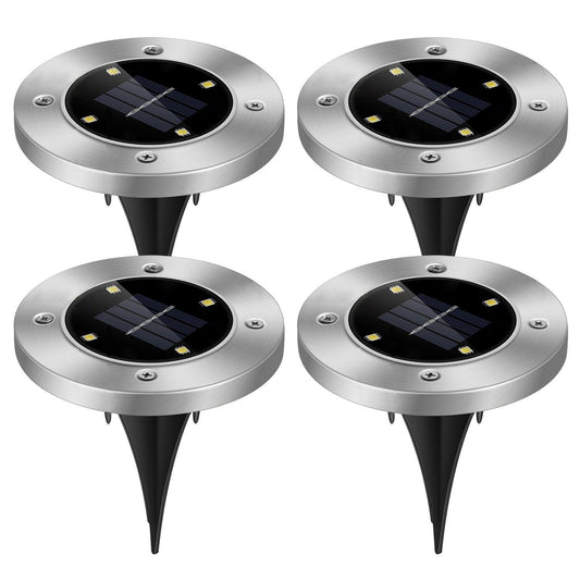 Frendorf | 4-Teilig: Solar wasserdichtes Bodenscheinwerfer