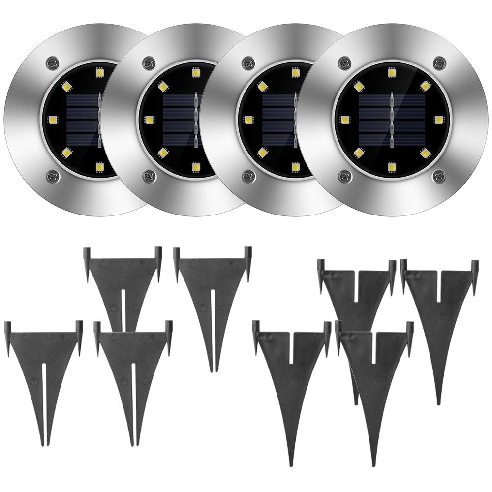 Frendorf | 4-Teilig: Solar wasserdichtes Bodenscheinwerfer