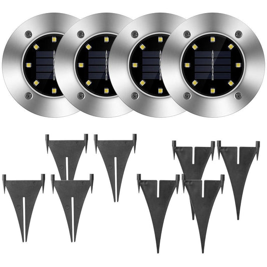 Frendorf | 4-Teilig: Solar wasserdichtes Bodenscheinwerfer
