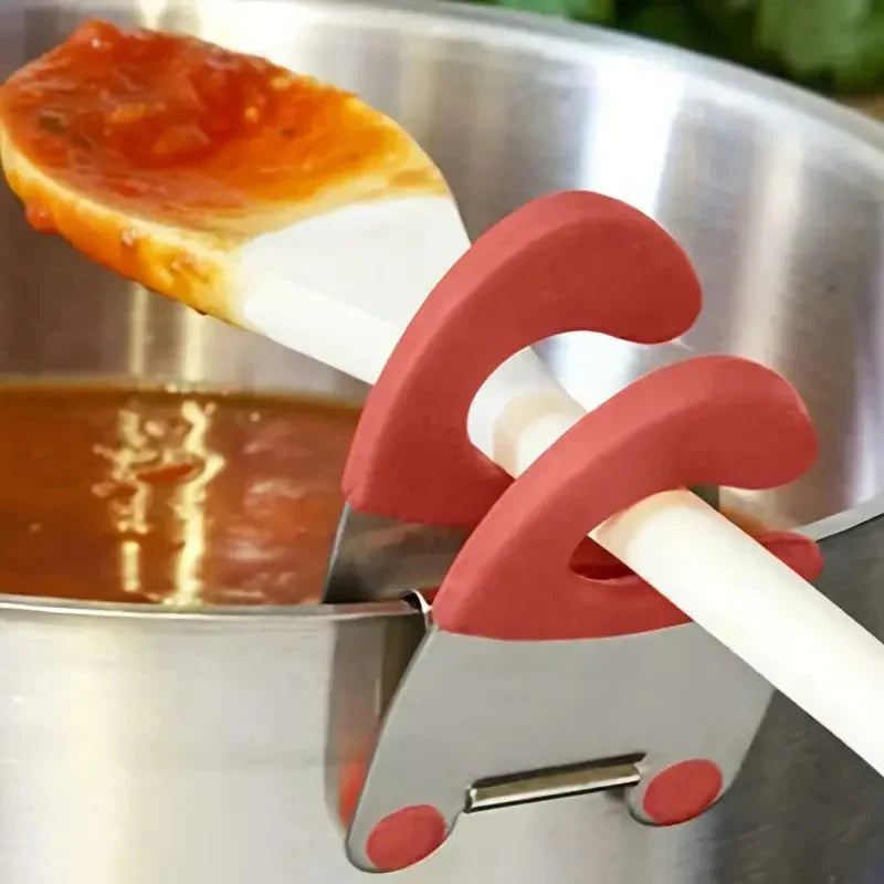 Frendorf | 4-teilig: Edelstahl Topflöffel Halter