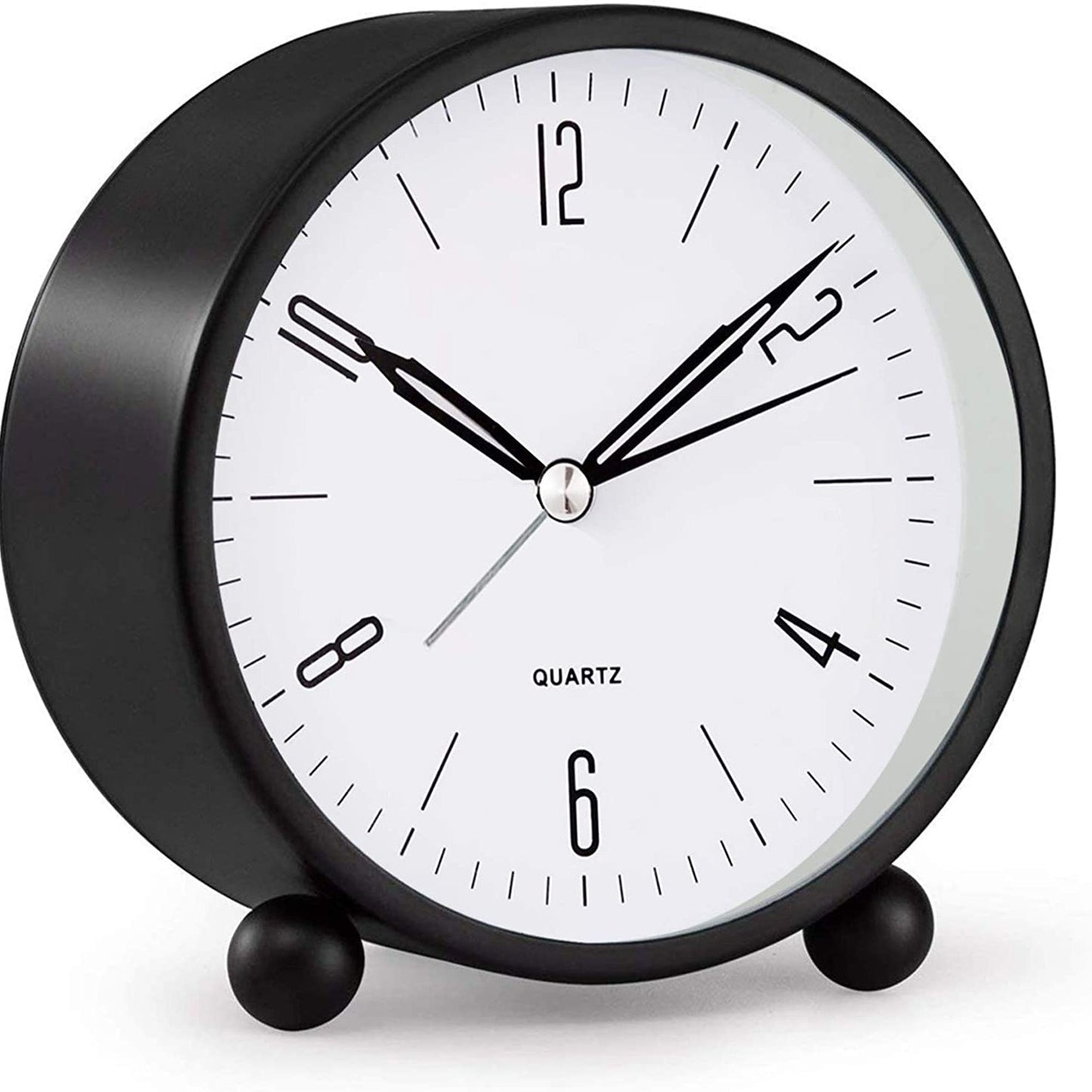 Frendorf | 4" Super Silent Non Ticking Analogwecker mit Nachtlicht