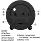 Frendorf | 4" Super Silent Non Ticking Analogwecker mit Nachtlicht