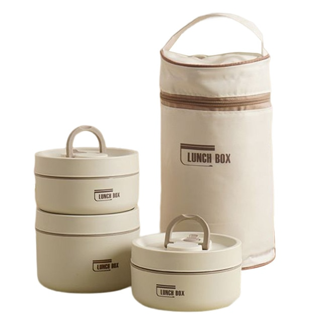 Frendorf | IsoPro™ Mehrschichtige Isolierte Lunchbox | Thermobox für Warm- und Kaltgerichte | GRATIS Tragetasche