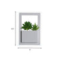 Frendorf | Acryl Witte Wandlamp Rond/Rechthoek/Ruit LED Industrie Plant Wandverlichting Armatuur in Warm/Wit Licht