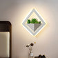 Frendorf | Acryl Witte Wandlamp Rond/Rechthoek/Ruit LED Industrie Plant Wandverlichting Armatuur in Warm/Wit Licht