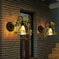Frendorf | 1 Licht Wandverlichting Fixture Industrieel Diamant / Globe / Vierkante Metaal LED Wandlamp Sconces in Zwart met Planten