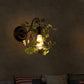 Frendorf | 1 Licht Wandverlichting Fixture Industrieel Diamant / Globe / Vierkante Metaal LED Wandlamp Sconces in Zwart met Planten