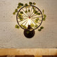 Frendorf | 1 Licht Wandverlichting Fixture Industrieel Diamant / Globe / Vierkante Metaal LED Wandlamp Sconces in Zwart met Planten