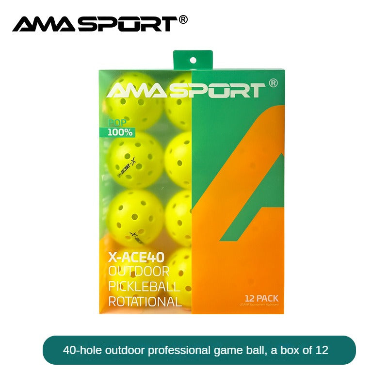 Frendorf | 40-Loch Pickleballs Set Outdoor Pickleball Bälle Rotational Leichtgewicht USAPA Pickleball Ball