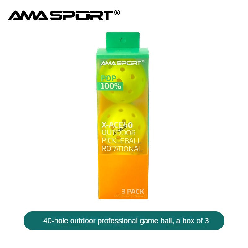 Frendorf | 40-Loch Pickleballs Set Outdoor Pickleball Bälle Rotational Leichtgewicht USAPA Pickleball Ball