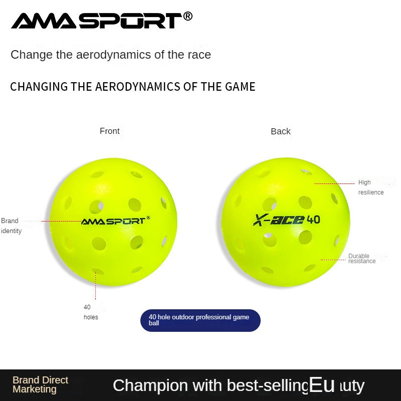 Frendorf | 40-Loch Pickleballs Set Outdoor Pickleball Bälle Rotational Leichtgewicht USAPA Pickleball Ball