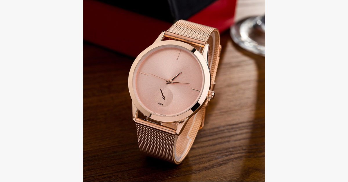 Frendorf | Ultra Dünne Riemen Luxus Unisex Uhr