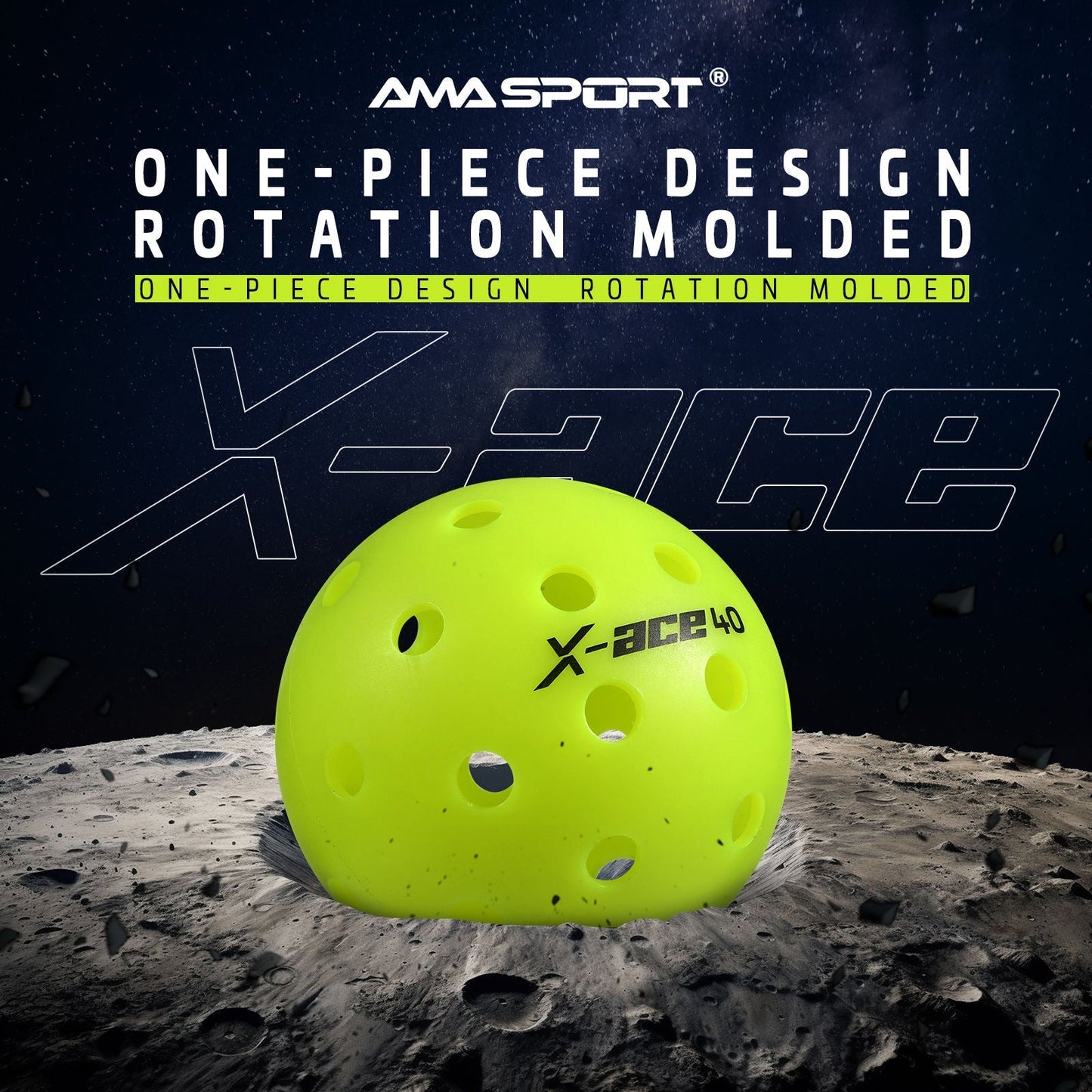 Frendorf | 40-Loch Pickleballs Set Outdoor Pickleball Bälle Rotational Leichtgewicht USAPA Pickleball Ball