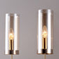 Frendorf | AstraGlas | Glas-Eisen Wandleuchte | 1- oder 2-flammig | Cognac & Hellblau