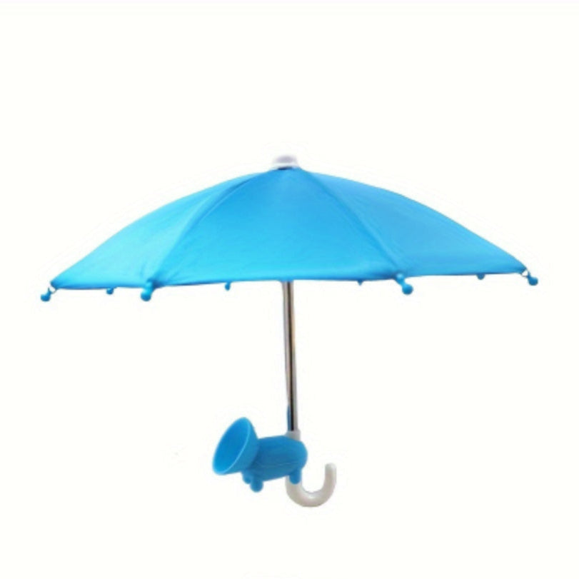 Frendorf | MiniSmart Regenschirm – Smartphone Sonnen- und Regenschutz mit Saugnapfhalter