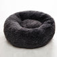 Runder Plüsch beruhigender Donut-Katzenbett-Nest
