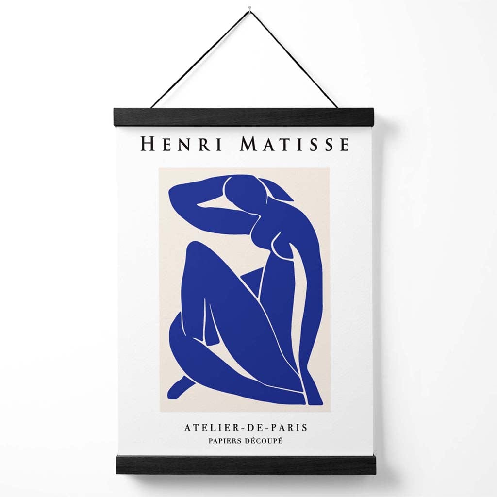 Matisse Nude Blau und Beige Ausstellungsposter mit Aufhängung