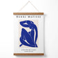 Matisse Nude Blau und Beige Ausstellungsposter mit Aufhängung