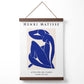 Matisse Nude Blau und Beige Ausstellungsposter mit Aufhängung