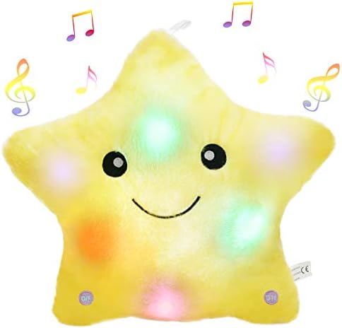Frendorf | SternenGlow Plüsch Nachtlicht – Weicher Stofftier mit Musik und Licht