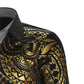 Frendorf | Luxus Gold Schwarz Hemd Männer Neu Slim Fit Langarm