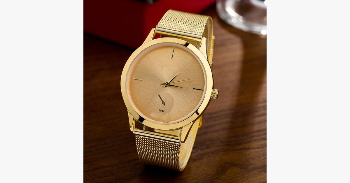 Frendorf | Ultra Dünne Riemen Luxus Unisex Uhr