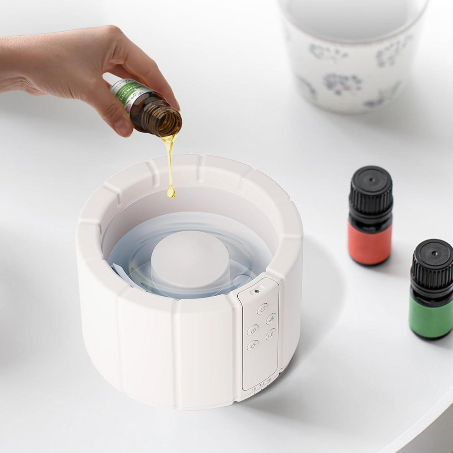 Frendorf | AuroMist Ultraschall-Flammenbefeuchter | Gemütlicher Kaminlichtbefeuchter mit Aromatherapiefunktion