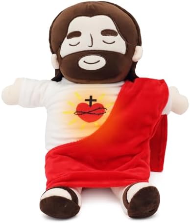 Frendorf | Tröstender Jesus Plüschspielzeug mit Beruhigender Atmung & Geräuschen