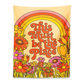 Retro Vibes Floral Wandteppich