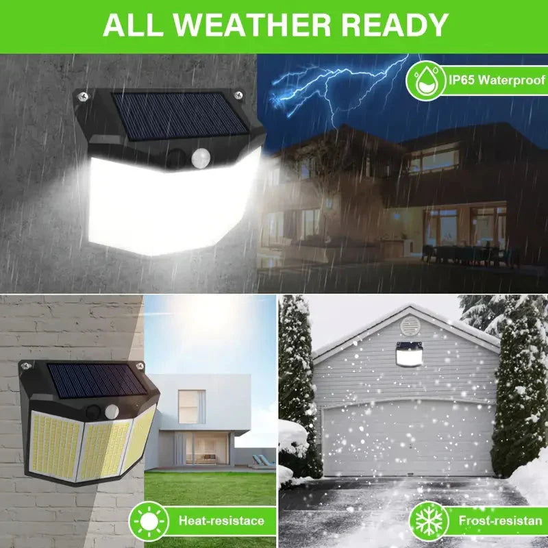 Frendorf | 432 LED Solar Garten Wandlichter