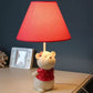 Eine Licht Tapered Shade Tischlampe mit Bären Cartoon Stoff Leselampe für Nachttisch