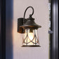 Frendorf | Eine Glühbirnen-Wandlampe mit Laternen-Schirm gesprenkeltes Glas Industrielle Veranda Sconce Beleuchtungseinrichtung