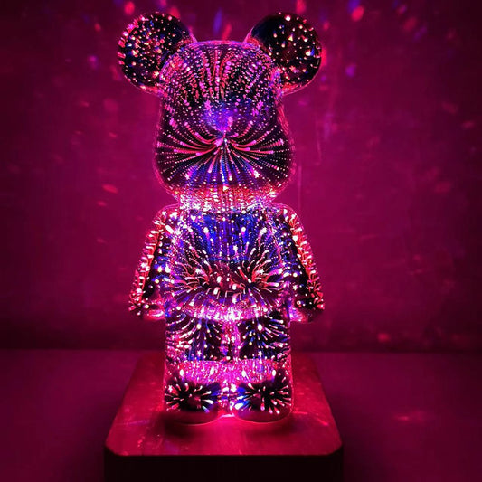 Frendorf | LumiBear Nachttischlampe | Teddy Bear Design | Stimmungslicht für Schlafzimmer & Kinderzimmer | Kabellos & Dekorativ