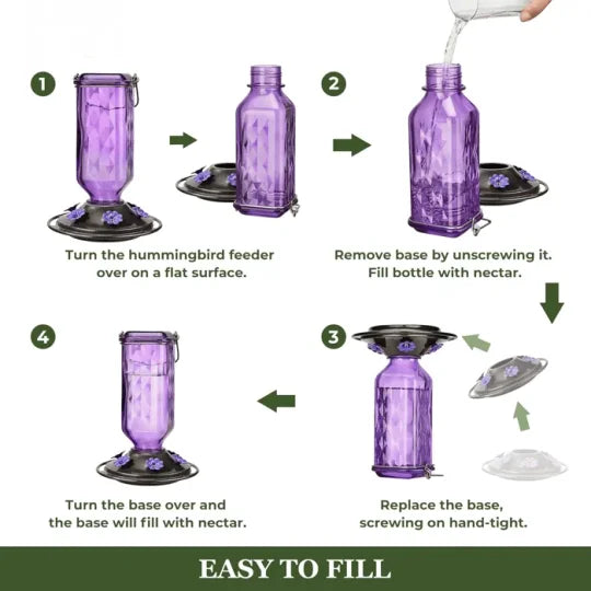 Frendorf | 24oz Undichthefter Glas Kolibri-Feeder