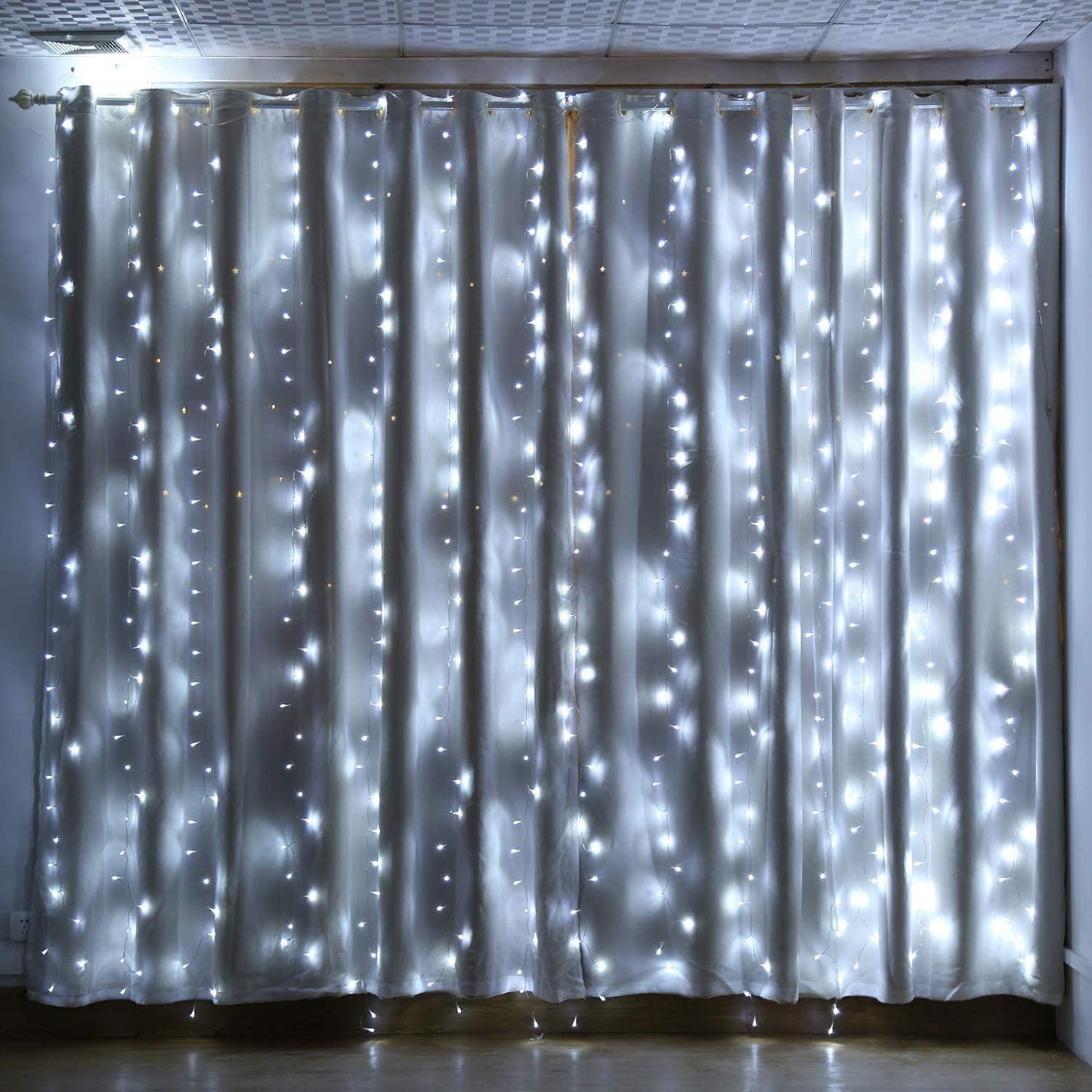 Frendorf | 448 LED 6,6 x 19,6 Fuß LED Vorhanglichter mit 8 Lichtmodi und Speicherfunktion