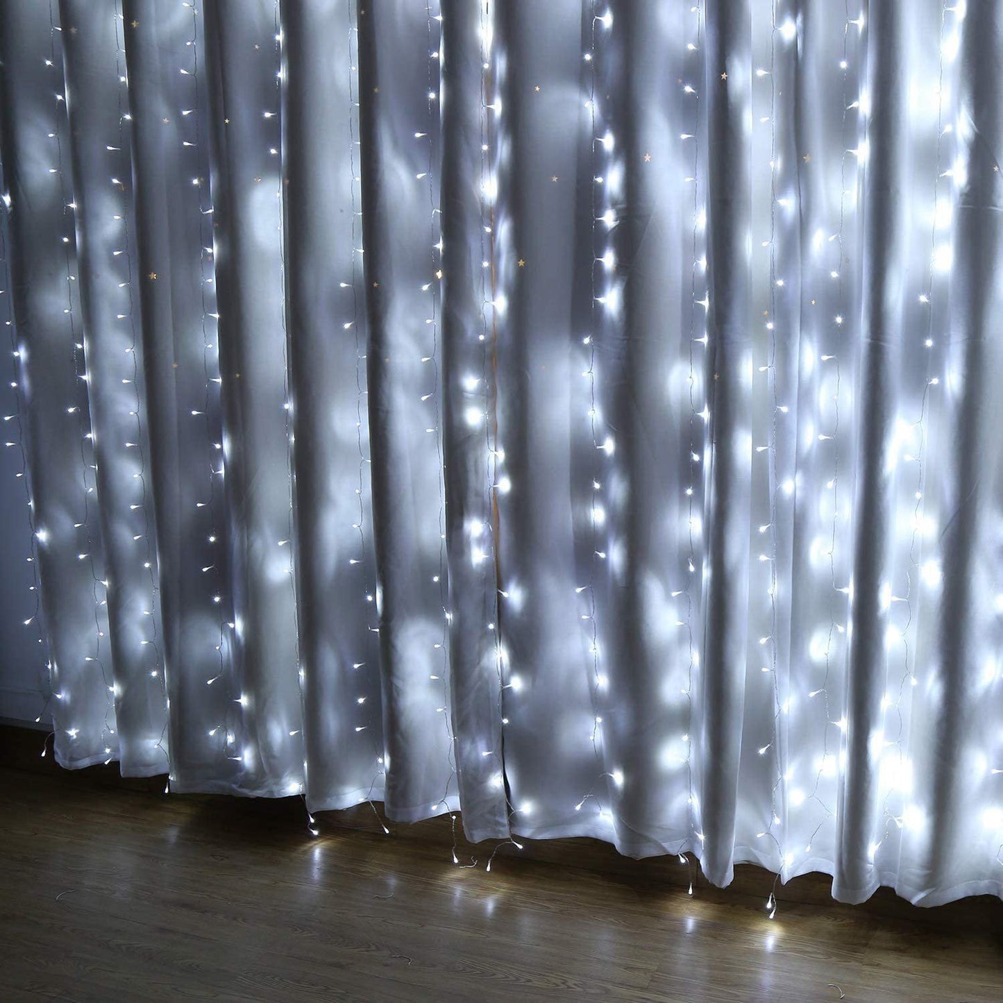 Frendorf | 448 LED 6,6 x 19,6 Fuß LED Vorhanglichter mit 8 Lichtmodi und Speicherfunktion