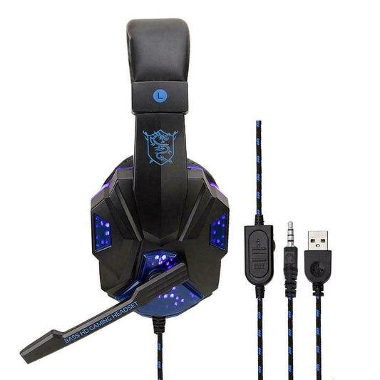 Frendorf | 3.5mm Gaming-Headset Mikrophon LED Kopfhörer Stereo Bass Surround Für PC PS4 Xbox One