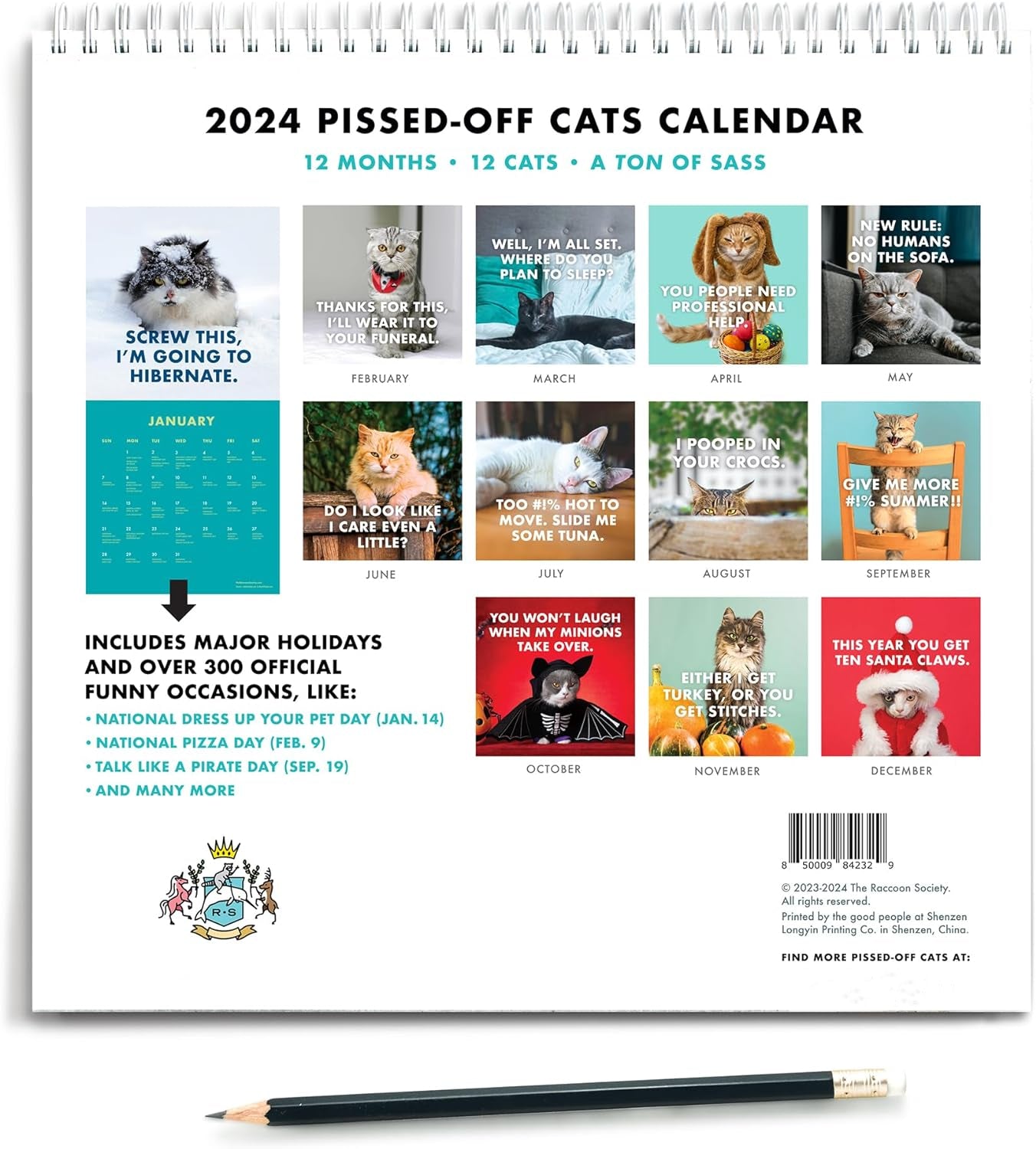 Frendorf | 2025 Verärgerte Katzen Kalender