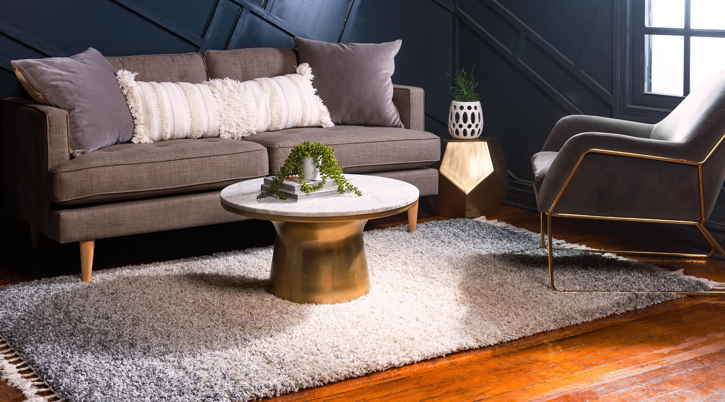 Frendorf | Velviona Gradient Shaggy Teppich | Weicher Hochflorteppich | Modernes Farbverlauf-Design