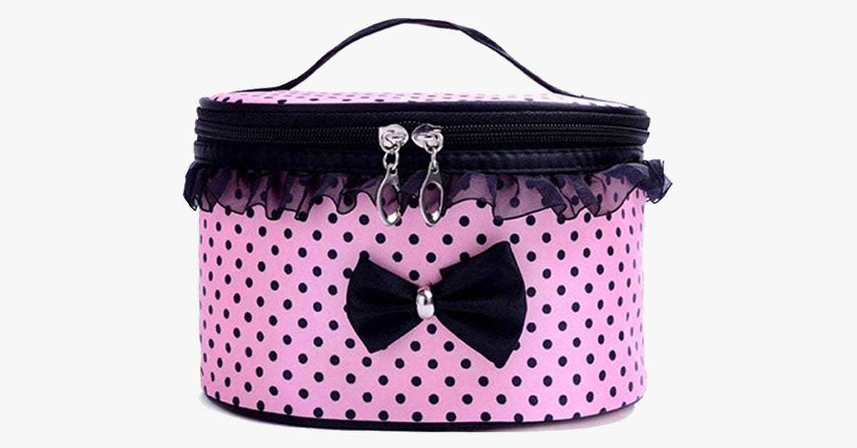 Frendorf | BowKnot Design Tragbare Reise Tasche - Platz für Ihre Accessoires!