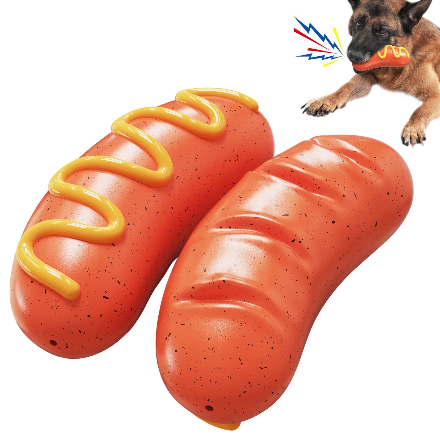Amerikanisches Wurst Quietschspielzeug für Hunde
