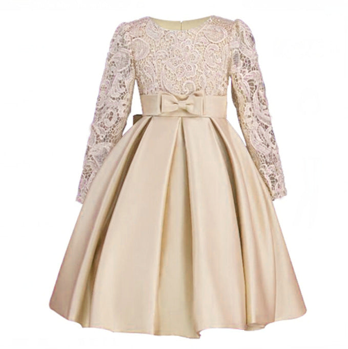 Frendorf | Mädchenkleid Prinzessinnenkleid Langarm Blumenmädchenkleid
