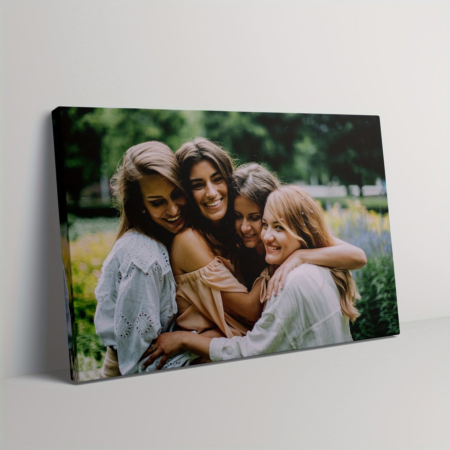 Kreatives Gerahmtes Leinwanddruck-Poster Benutzerdefiniertes Foto Personalisierte Wandkunst für Valentinstagsdekor Kunstwerk Wandmalerei Geschenk Andenken