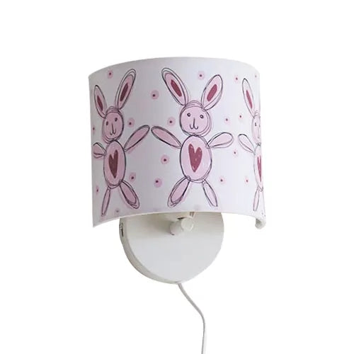 Frendorf | Kinder Undertint Wandlamp Trommelvorm Een Licht Stof Wandlamp voor Trap Gang